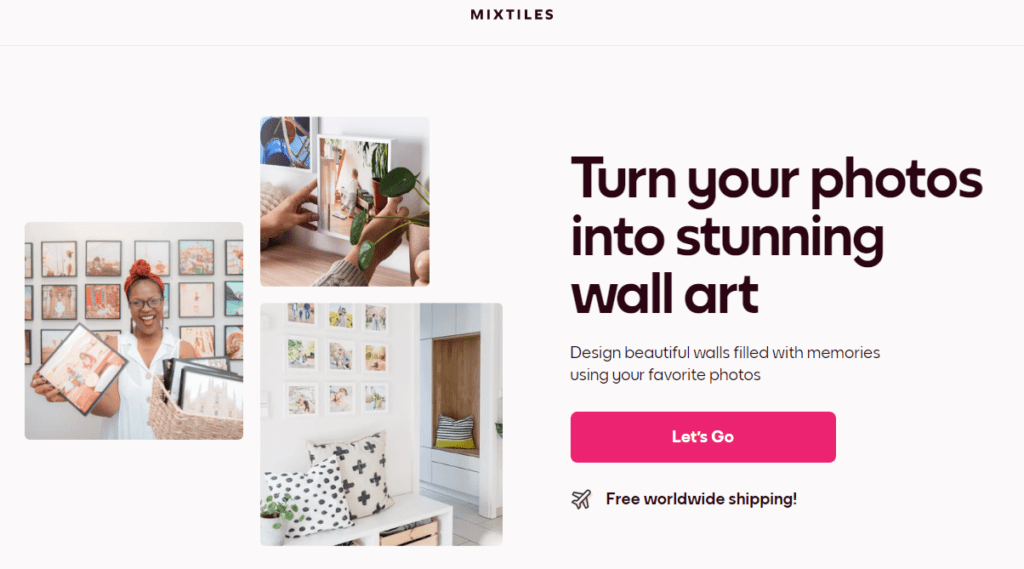 Mixtiles are one of the first to use Dall-E  AI to design and frame artwork